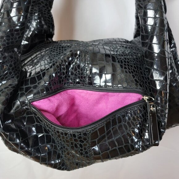 Claudia Canova Faux Snakeskin Hobo Bag - Great Used Condition - Picture 6 of 10